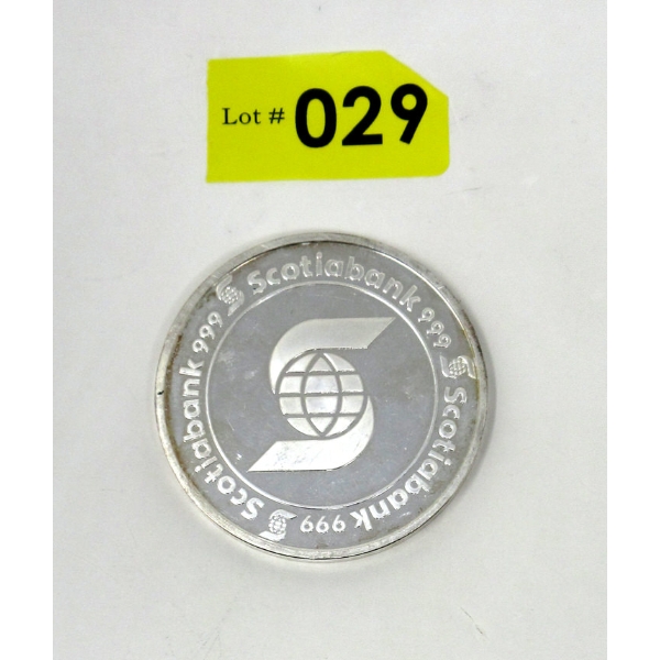 5 Oz .999 Silver Scotiabank Investor Round 