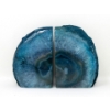 Image 1 : Blue Brazilian Crystal Agate Bookend Set