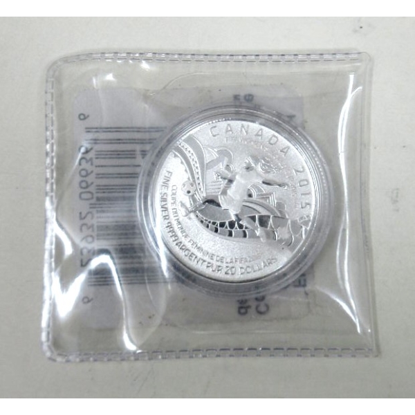 .9999 Silver 2015 FIFA Women's World Cup $20 Coin 