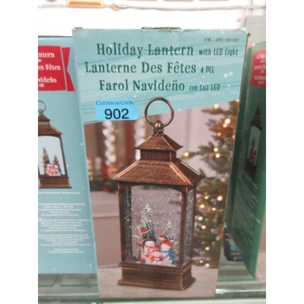 LED Illuminated Holiday Lantern - Battery Operated
