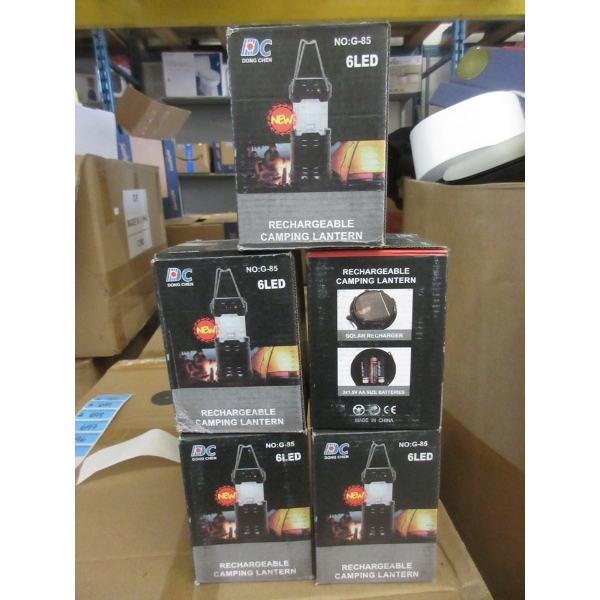 5 New Mini LED Camping Lanterns in Boxes
