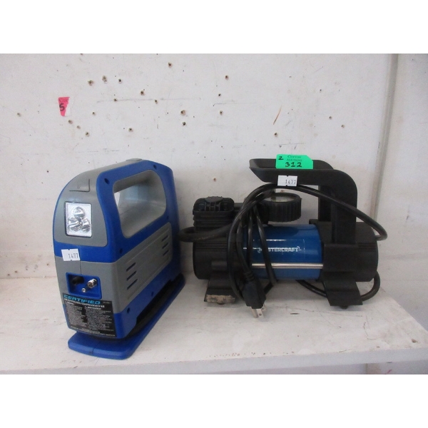 1 Mastercraft & 1 Certified Small Air Compressors