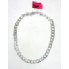 Image 1 : Wide .925 Sterling Silver 19"  Curb Link Chain