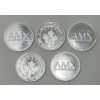 Image 1 : 5 x 1 Gram .999 Silver Mandate Freedom Art Round