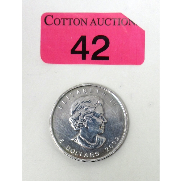 1 Oz .9999 Silver 2009 Maple Leaf Coin 