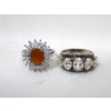 Image 2 : Five .925 Sterling Silver Size 7 Rings - Preowned
