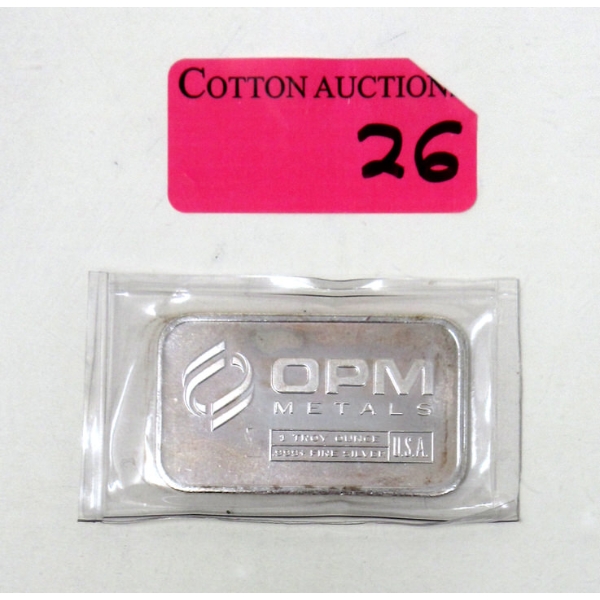1 Oz .999+ Silver Ohio Precious Metals USA Bar 