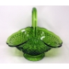 Image 2 : Vintage Footed Fruit Bowl & Handled Basket