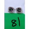 Image 1 : New Mystic Topaz & Diamond Sterling Silver Earrings