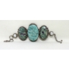 Image 1 : Sajen .925 Silver Carved Gemstone Bracelet