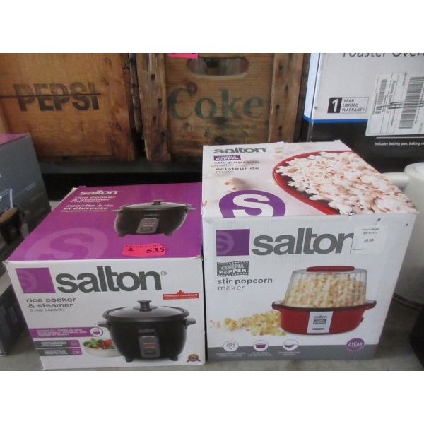 Salton Rice Cooker & Stir Popcorn Maker 