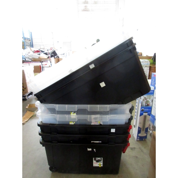 10 Large Totes - Assorted - No Lids