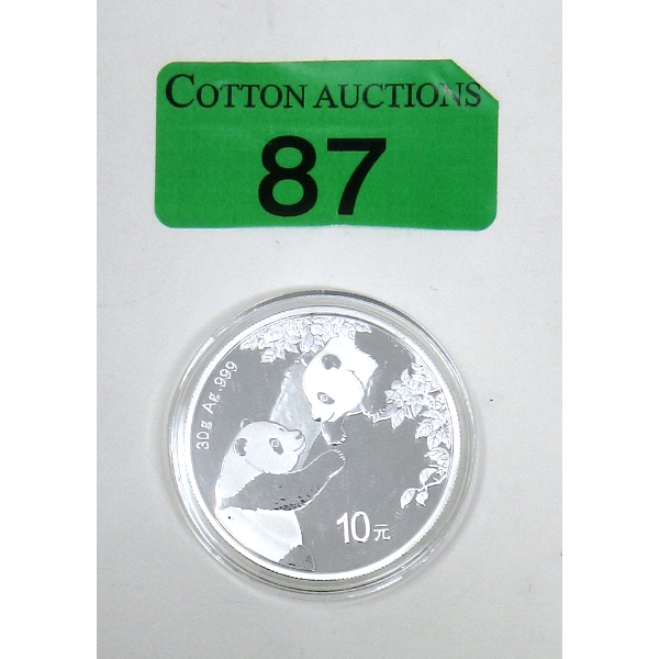 30 Gram .999 Silver 2023 Panda China Coin 