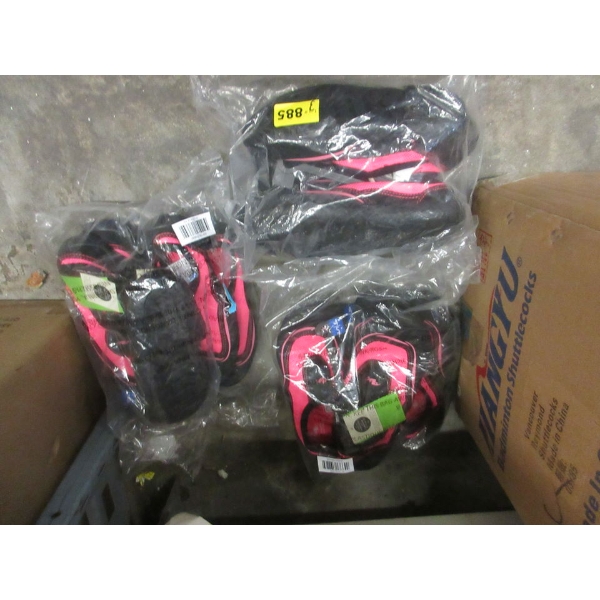 3 New Twin Packs of Ladies Water Shoes