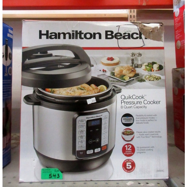 Hamilton Beach Quick Pressure Cooker - 8 QT