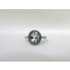 Image 1 : Blue Topaz & Diamond Sterling Silver Cocktail Ring