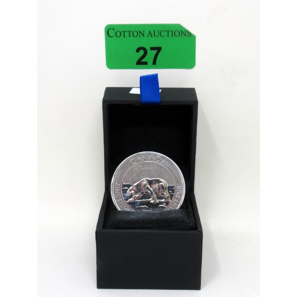 1.5 Oz .9999 Silver 2013 Polar Bear Coin 