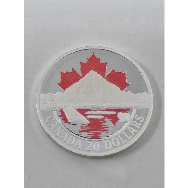 1 Oz .9999 Silver 2017 Maple Leaf Sunset Coin 