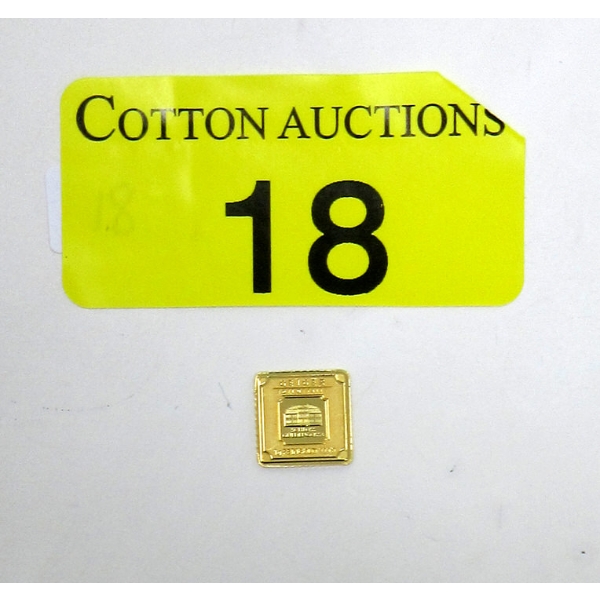 1 Gram .9999 Fine Gold Geiger Mint Bar  