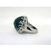 Image 3 : Two .925 Silver Crystal Gemstone Dinner Rings