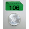 Image 1 : Vintage 1 Oz .999 Silver 1982 Eagle Round 