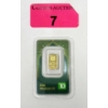 Image 1 : 1 Gram .9999 Fine Gold TD Bank Investor Bar 