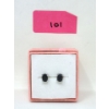 Image 2 : New 2 CT Sapphire Sterling Silver Earrings 