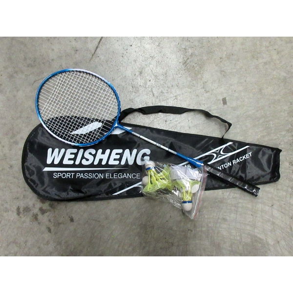 4 New Badminton Rackets with Birdies