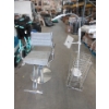 Image 1 : Chair, OttLite Floor Lamp & 2 Wire LP Holders