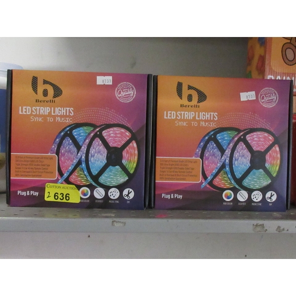 2 New Berelli 32.8' LED Strip Lights 