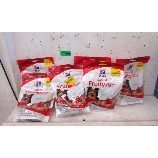 6 Bags of Hills Fruity Crunchy Snacks for Dogs