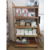 Image 1 : Rolling Wood Bread Rack - Contents Not Included