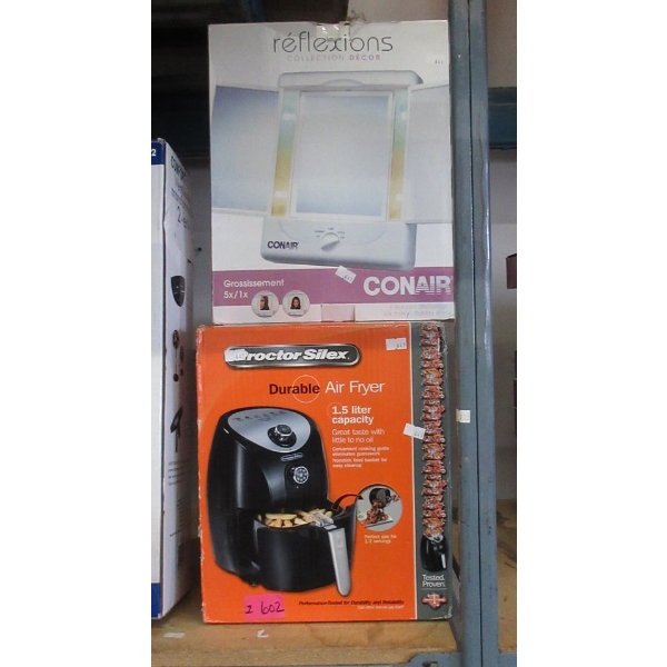 Proctor Silex Air Fryer & Conair Make Up Mirror