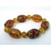 Image 3 : Tray of Amber Resin Jewelry - Preowned