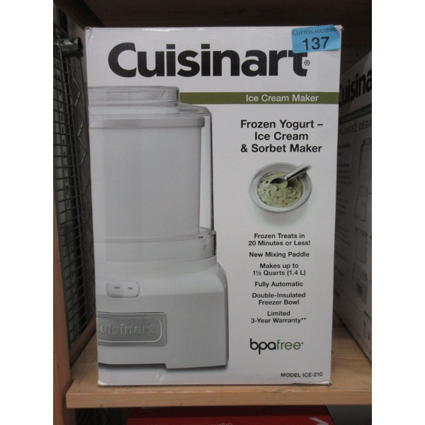 Cuisinart Frozen Yoghurt/Ice Cream & Sorbet Maker 