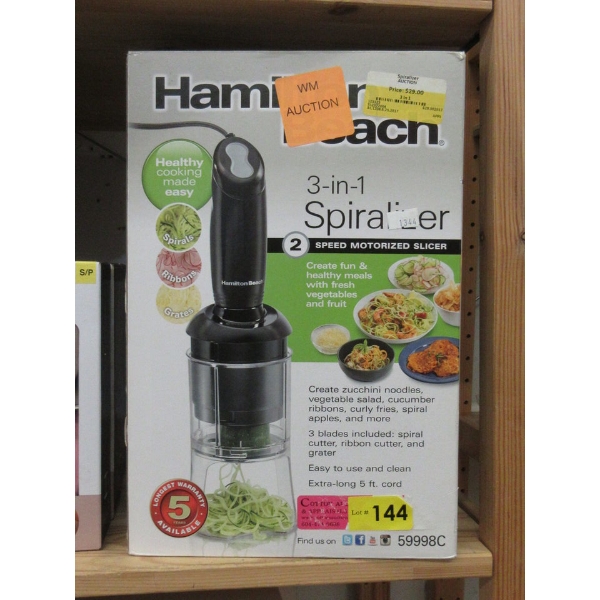 Hamilton Beach 3-in-1 Vegetable Spiralizer 