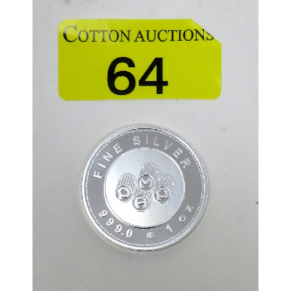 1 Oz .999 Silver PAMP Suisse Round 