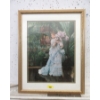 Image 1 : Well Framed Print of Lady in the Garden