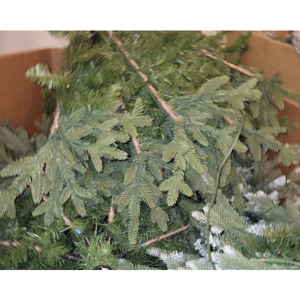 Skid of Customer Return Christmas Trees 