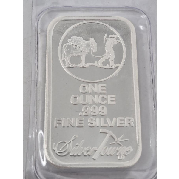 1 Oz .999 Silver Miner/Mule SilverTowne Mint Bar