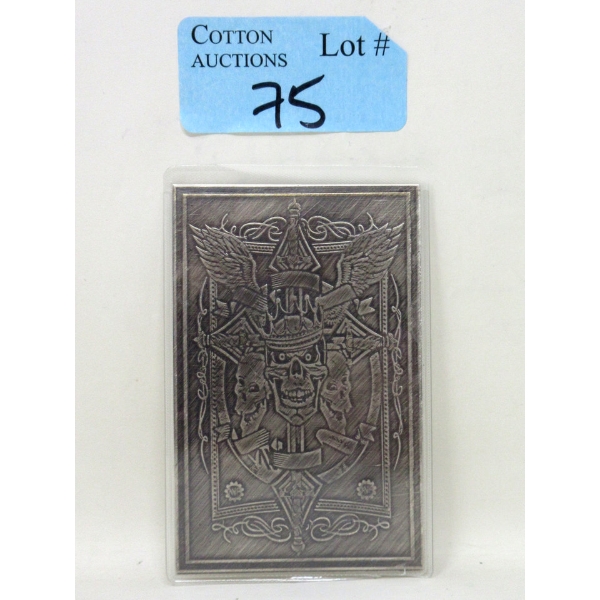 1 Oz .999 Silver Death Dealer Art Bar 