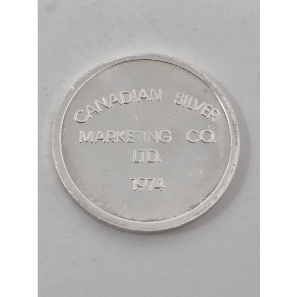 1 Oz .999+ Silver Canadian Silver Marketing Co Round