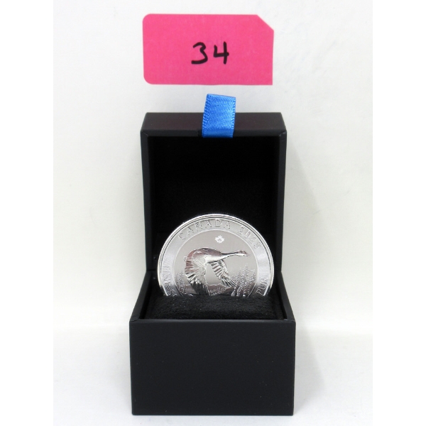 2 Oz .9999 Silver 2025 Canada Goose Coin 