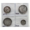 Image 3 : 9 Vintage Canadian Sterling Silver Coins 1917-1919