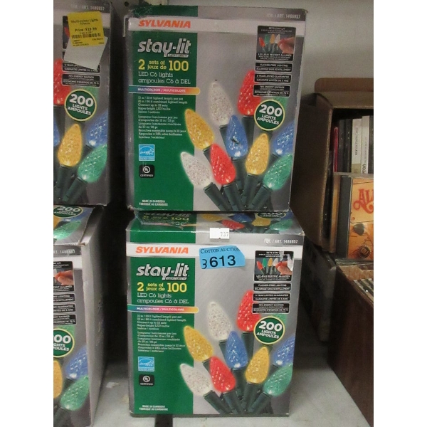 3 Sets of Sylvania Multicolour C6 LED String Lights 