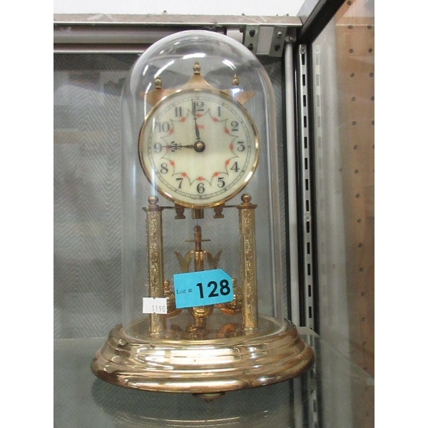 Xoma Brass Anniversary Clock with Dome