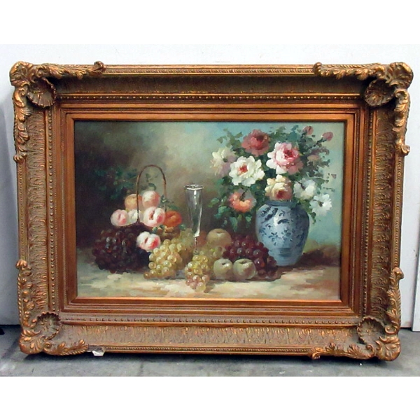 Large John Jackson Oil on Canvas Painting