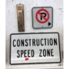 Image 1 : Vintage Thermometer, Road Sign & 1950s No Parking Sign