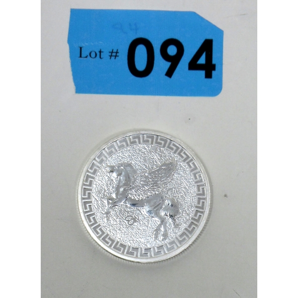 1 Oz .999 Silver 2022 Pegasus St. Helena Coin 
