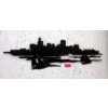 Image 1 : Laser-Cut Metal Vancouver Skyline Wall Décor 